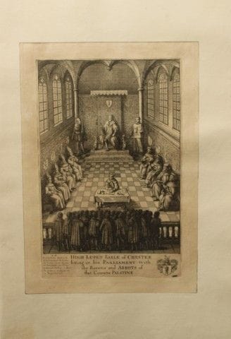 Consiglio di Hugh Lupus, incisione di Wenceslaus H