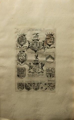 Il Middle Temple di Londra, incisione di Wenceslau