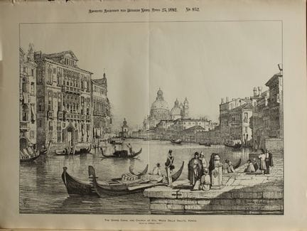 Samuel Prout - Canal Grande, Venezia 1892.

Questa