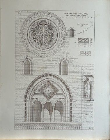 Disegno architettonico - Duomo di Cremona, 1871.

