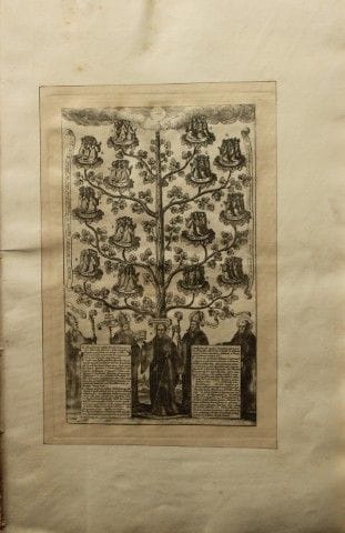 L’albero di Benedetto, inciso da Wenceslaus Hollar
