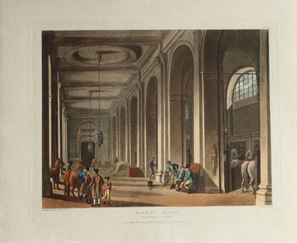 Rowlandson e Pugin - Acquatinta raffigurante le sc