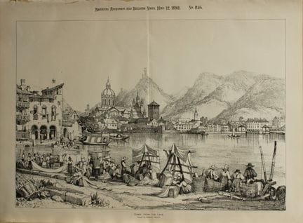 Samuel Prout - Lago di Como, Italia, 1892.

Questa