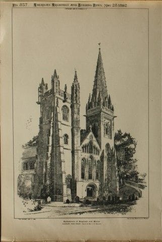 CE Mallows - Cattedrale di Llandaff, Galles, 1892.