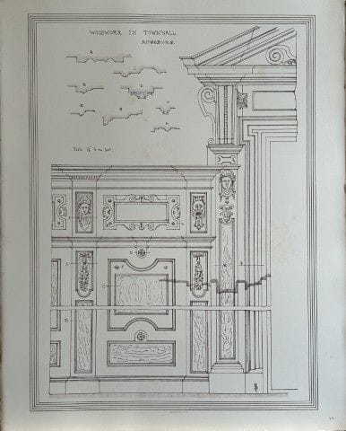 Disegno architettonico - Municipio di Augusta, 187