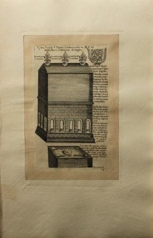 L'Abbazia di Selby, incisa da Daniel King nel 1655