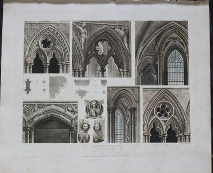 Un'opera di Pugin - Archi ecc. dell'Abbazia di Wes