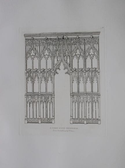 John Sell Cotman - Un paravento nella chiesa di Ac