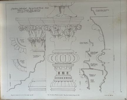 Disegno architettonico - Cattedrale di Chartres, 1