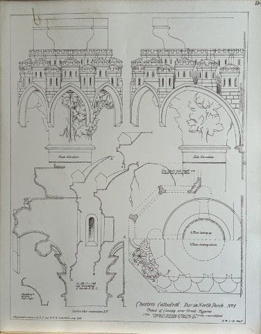 Disegno architettonico - Cattedrale di Chartres, 1