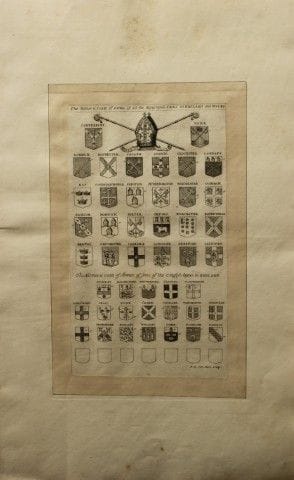 Stemmi episcopali incisi da Wenceslaus Hollar nel 