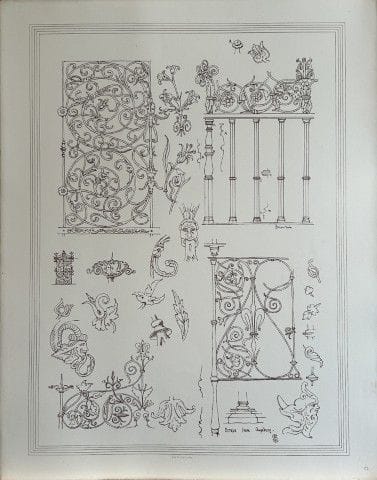 Disegni architettonici - Schizzi da Augusta, 1870.