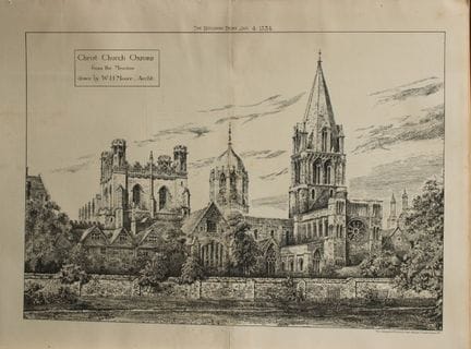 WH Moore - Christ Church, Oxford 1884.

Questa tav