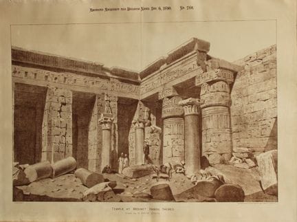 RP Spiers - Tempio di Medinet Habou, Tebe, 1890.

