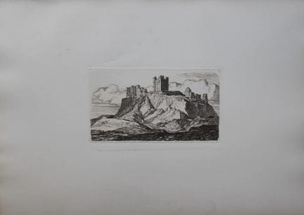 John Sell Cotman - Il castello di Bambro, Northumb
