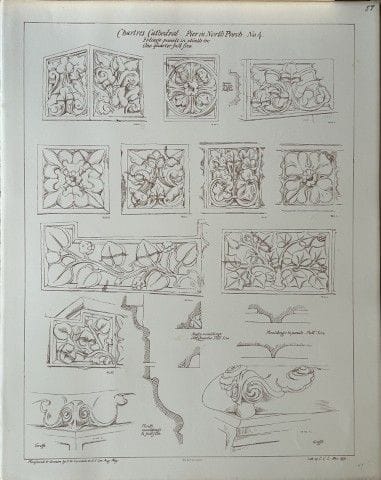Disegno architettonico - Cattedrale di Chartres, 1
