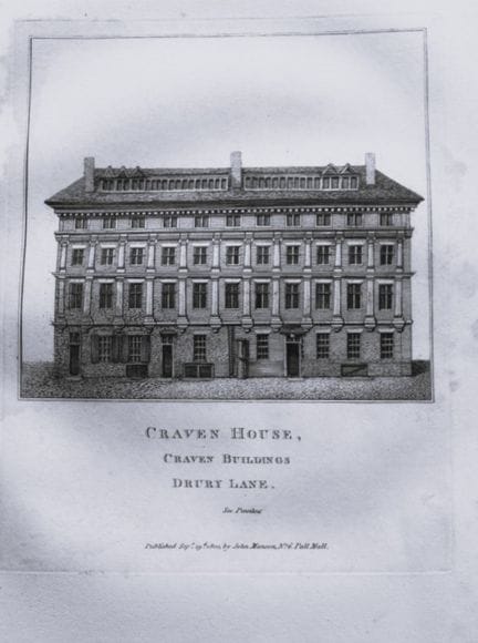 John Thomas Smith - Incisione di Craven House, Dru