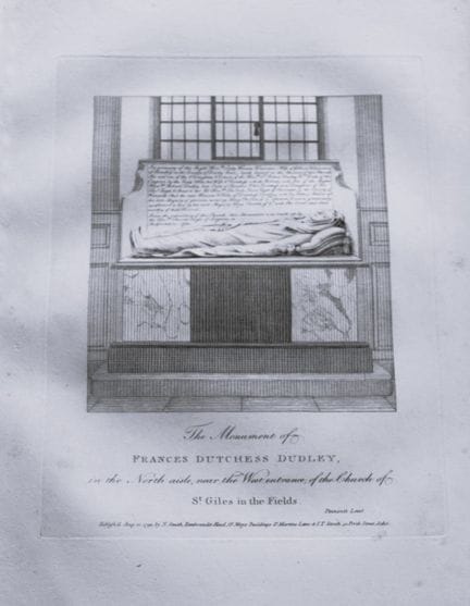 John Thomas Smith - Monumento a Frances, duchessa 
