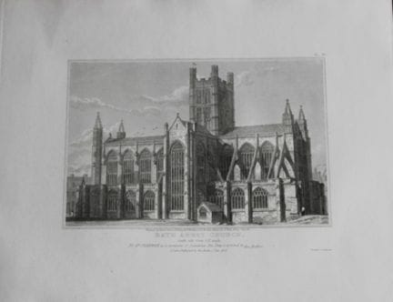 F. Mackenzie - La chiesa abbaziale di Bath, incisi