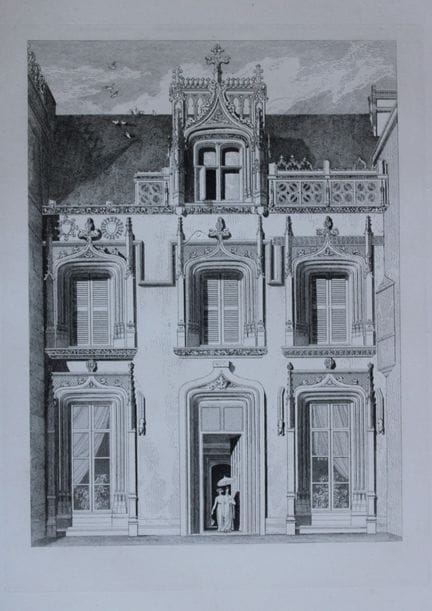 John Sell Cotman - Incisione in folio del Château 