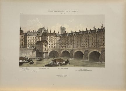 Fedor Hoffbauer - Grand Châtelet e Pont au Change 