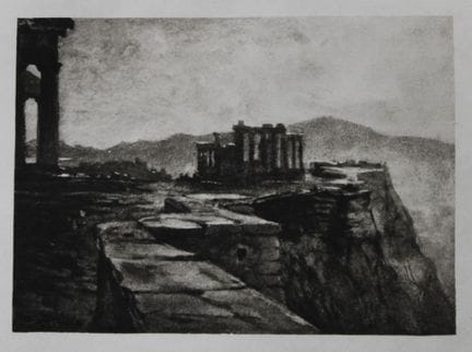 John Fulleylove 1897 - Incisione dell’Eretteo e de