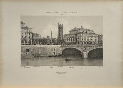 Fedor Hoffbauer - Place du Châtelet e Pont au Chan