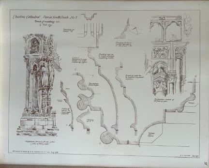 Disegno architettonico - Cattedrale di Chartres, 1