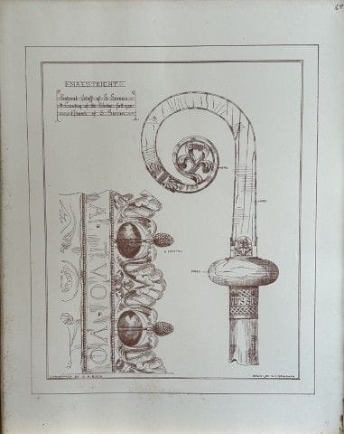 Disegno architettonico - Bastone pastorale di S. S