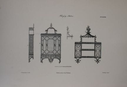 Thomas Chippendale – Originalstich von „Hanging Sh