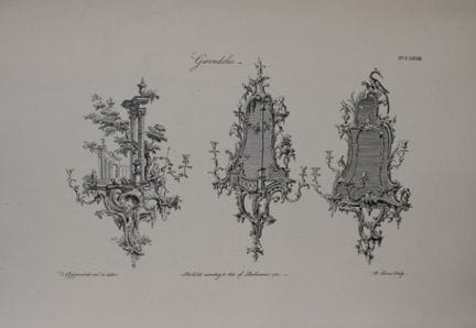 Thomas Chippendale – Originalstich von Girondoles,