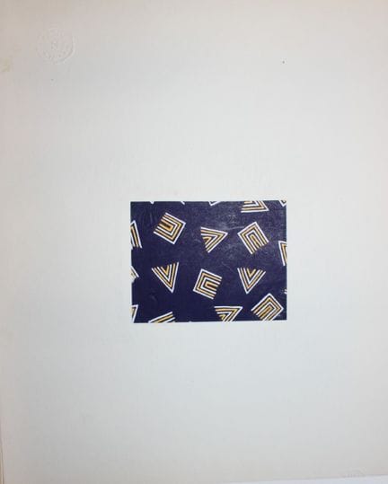 Original-Gouache-Entwurf im Art-Déco-Stil von A. S