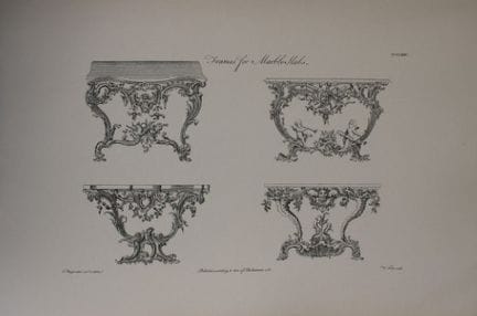 Thomas Chippendale – Originalstich „Rahmen für Mar