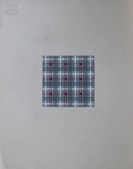 Original-Gouache-Entwurf im Art-Déco-Stil von A. S