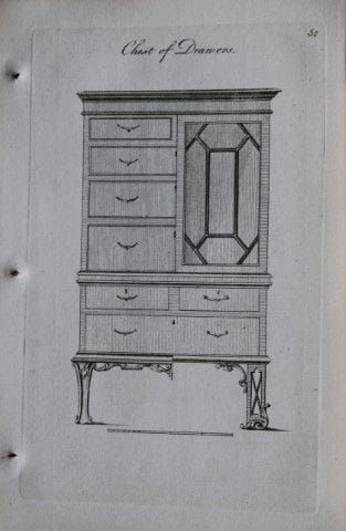 Society of Upholsterers - Chest of Drawers 1765.

