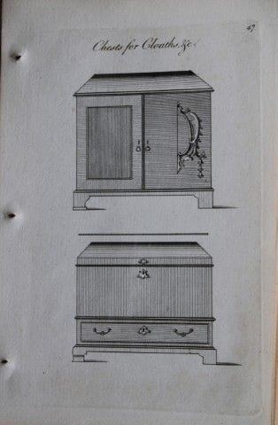 Society of Upholsterers - Cloaths Chests 1765.

Th