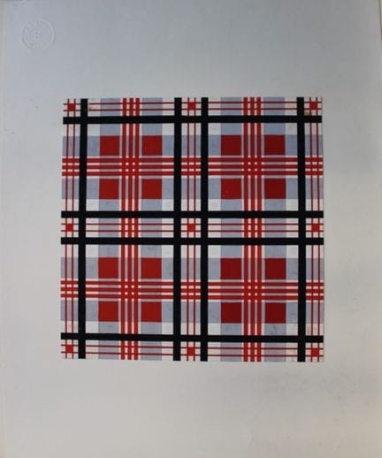 Original-Gouache-Entwurf im Art-Déco-Stil von A. S