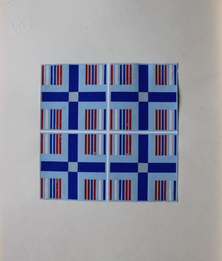 Original-Gouache-Entwurf im Art-Déco-Stil von A. S