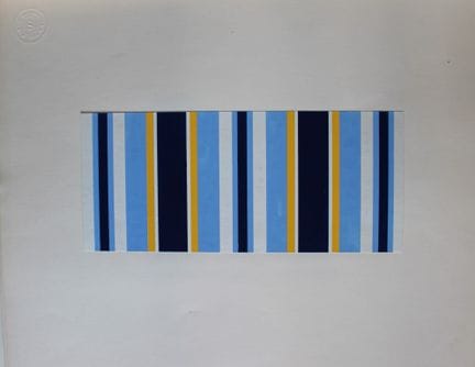 Original-Gouache-Entwurf im Art-Déco-Stil von A. S