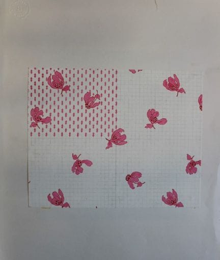 Original-Gouache-Entwurf im Art-Déco-Stil von A. S