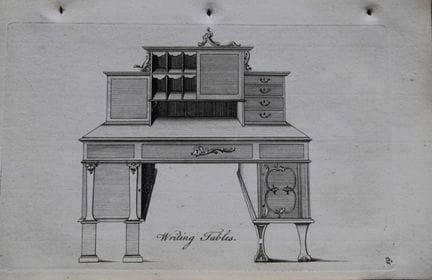 Society of Upholsterers - Writing Tables 1765.

Th