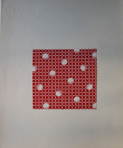 Original-Gouache-Entwurf im Art-Déco-Stil von A. S
