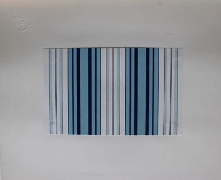 Original-Gouache-Entwurf im Art-Déco-Stil von A. S