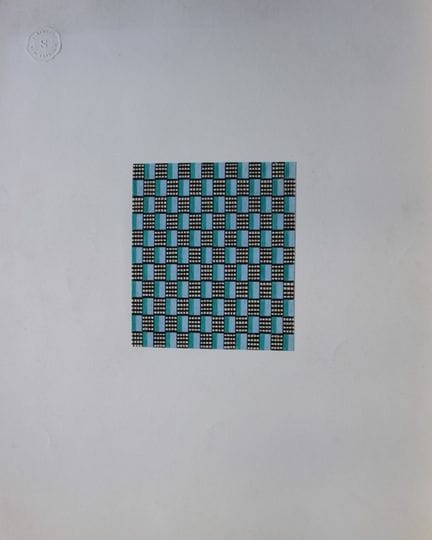 Original-Gouache-Entwurf im Art-Déco-Stil von A. S