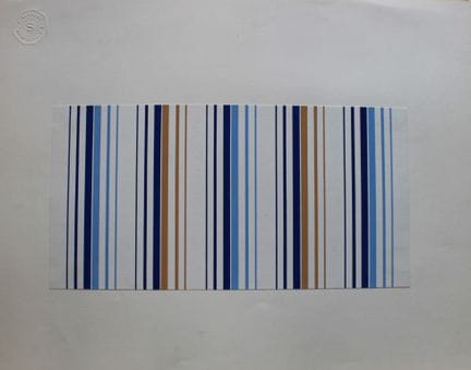 Original-Gouache-Entwurf im Art-Déco-Stil von A. S