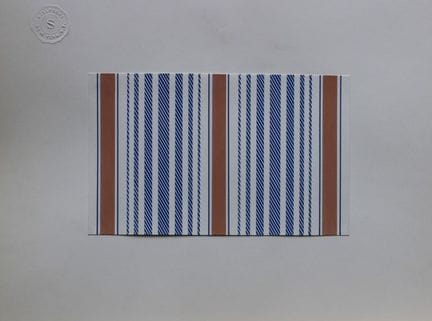 Original-Gouache-Entwurf im Art-Déco-Stil von A. S
