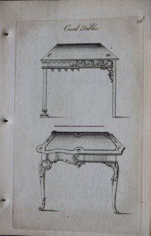 Society of Upholsterers - Card Tables 1765.

This 