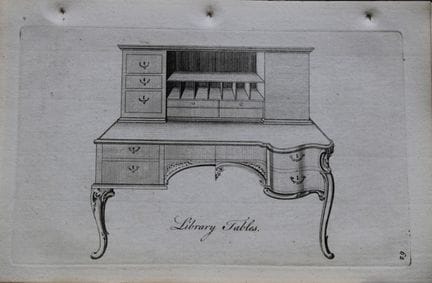 Society of Upholsterers - Library Tables 1765.

Th