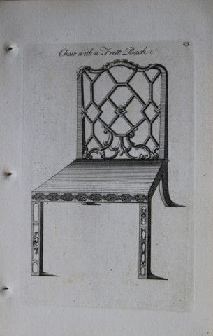Manwaring - Engraving of Frett Back Chair 1765.

T