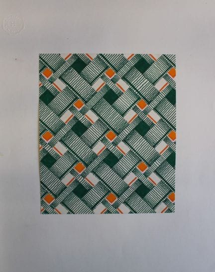 Original-Gouache-Entwurf im Art-Déco-Stil von A. S